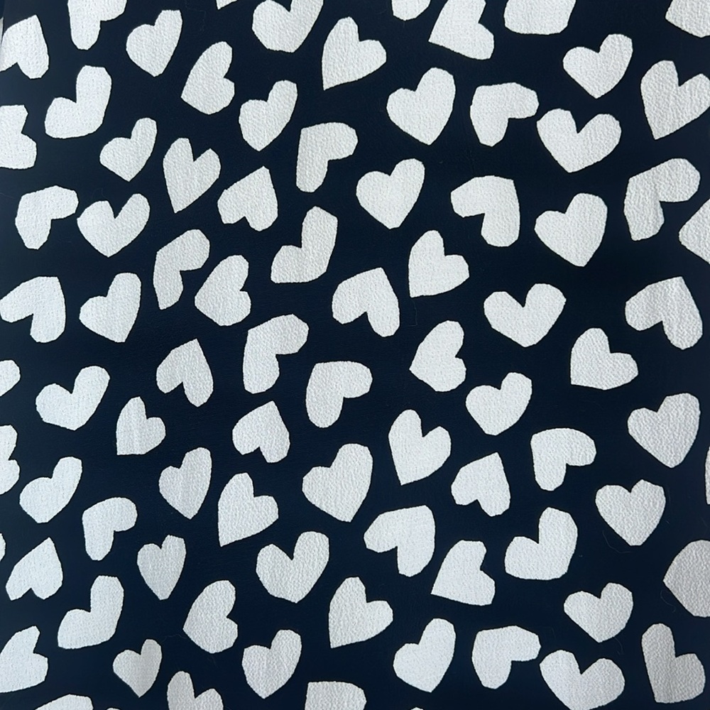 Kate Spade Heart Print Mini Dress XS | Black White Shift Valentine Date Dress - Picture 14 of 14
